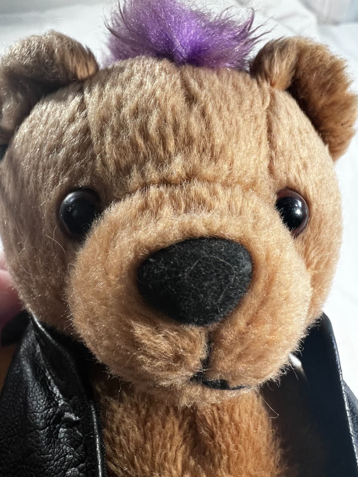 Herrington Teddy Bears Hard Rock Cafe Bear Plush Live Love Rock Leather Vest 8" - Thumbnail 6