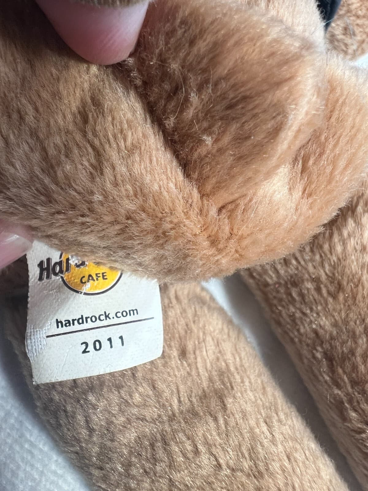 Herrington Teddy Bears Hard Rock Cafe Bear Plush Live Love Rock Leather Vest 8" - Thumbnail 11