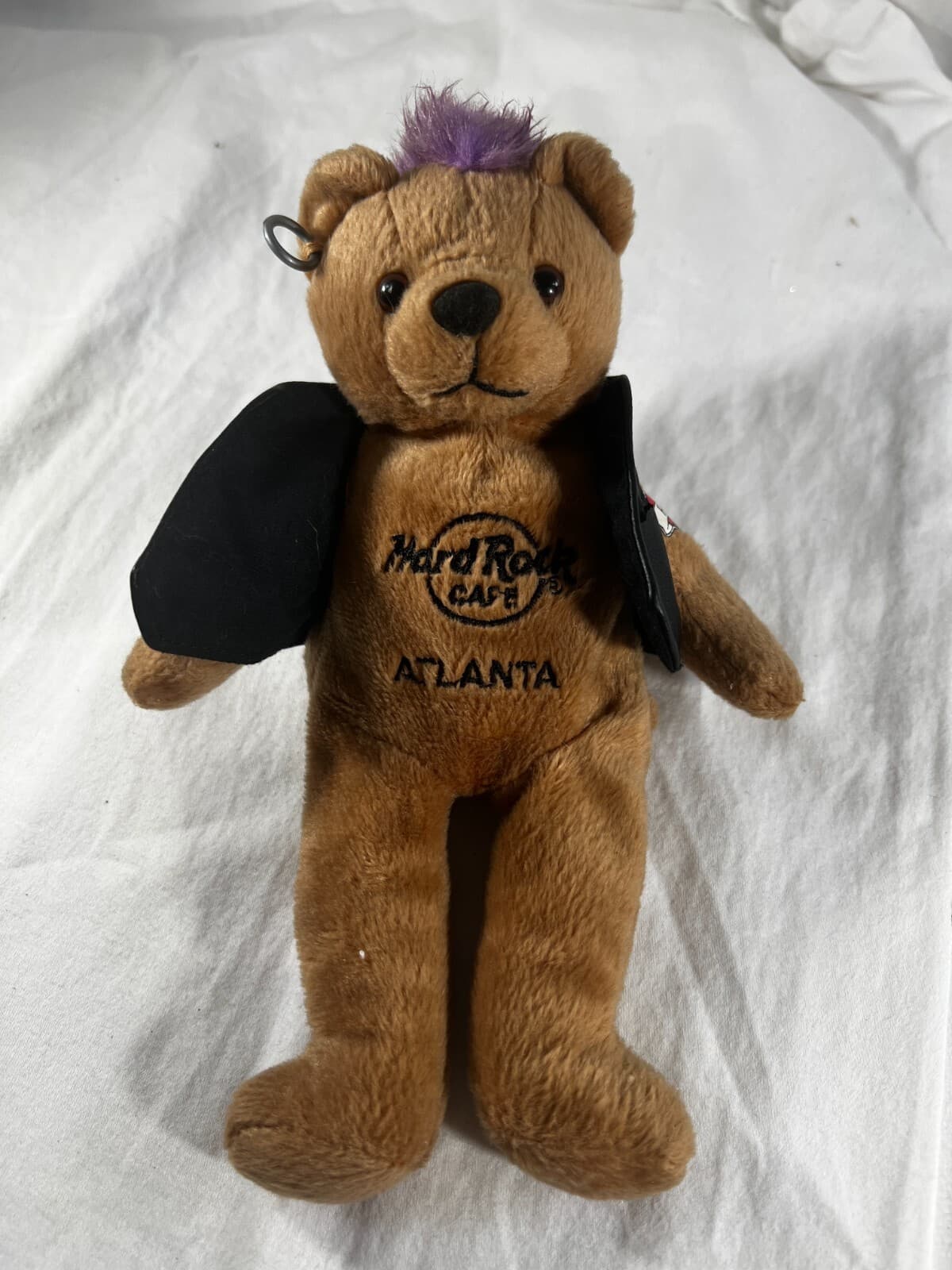 Herrington Teddy Bears Hard Rock Cafe Bear Plush Live Love Rock Leather Vest 8" - Thumbnail 3