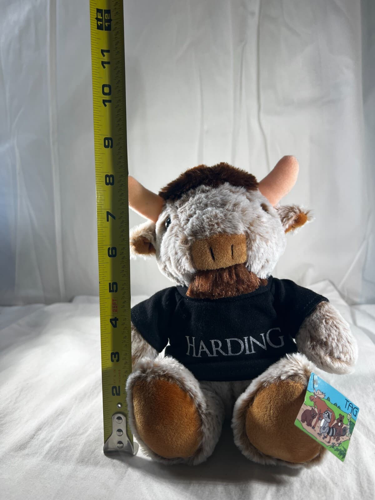 NWT Tag Glenky's Buffalo Alexon Plush Stuffed Animal Toy wearing Harding T-shirt - Thumbnail 12