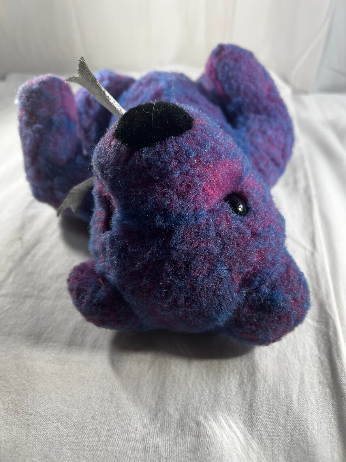 Ty Classic Purplebeary Bear Full Size Plush Stuffed Animal Toy 1999 Purple Vtg - Thumbnail 12