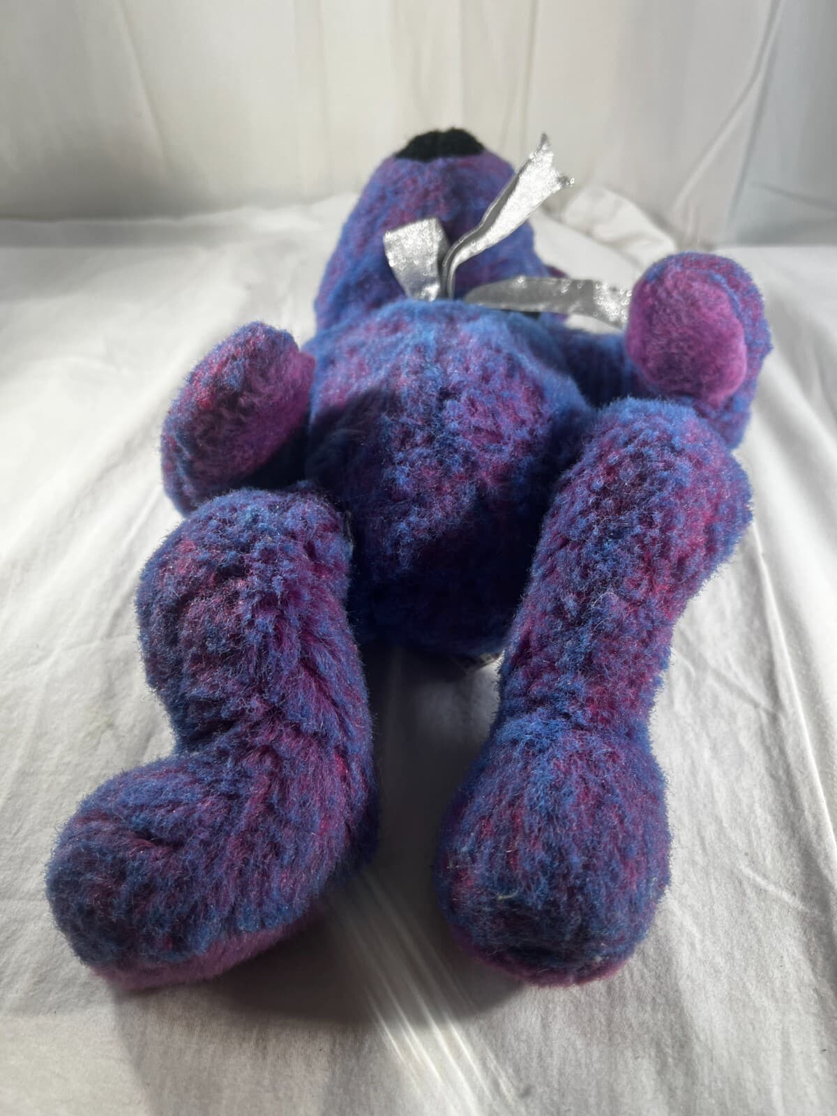 Ty Classic Purplebeary Bear Full Size Plush Stuffed Animal Toy 1999 Purple Vtg - Thumbnail 13