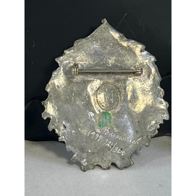 Brian Nagle Limited Edition Green Man Vintage Brooch Signed Numbered - Thumbnail 6