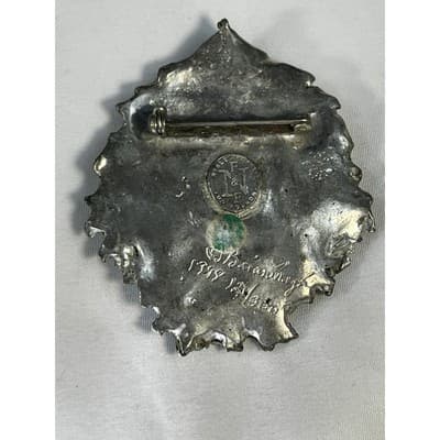 Brian Nagle Limited Edition Green Man Vintage Brooch Signed Numbered - Thumbnail 9
