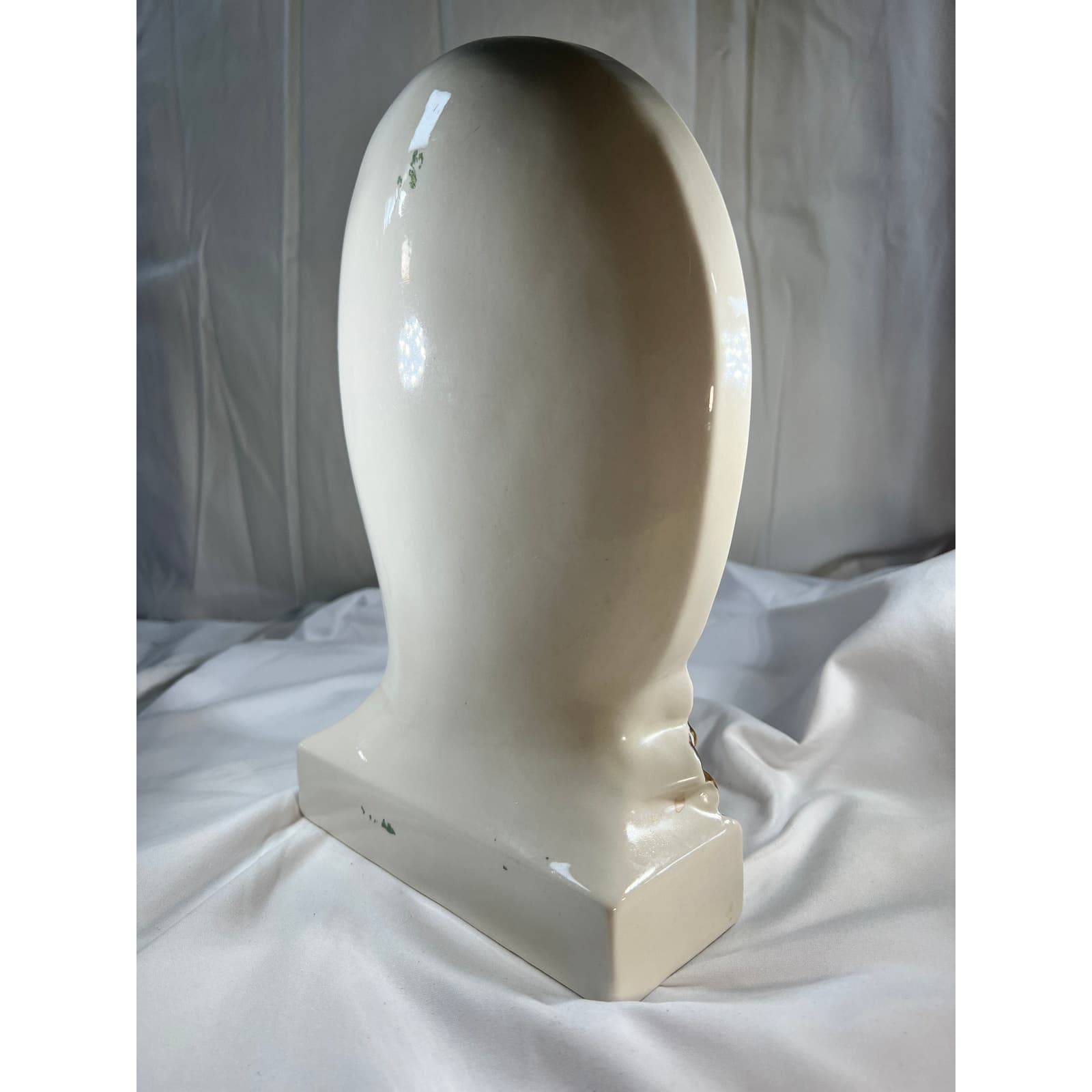Gorgeous Virgin Mary Face Religious Concave Porcelain Statue Vintage Decor 7x12 - Thumbnail 12