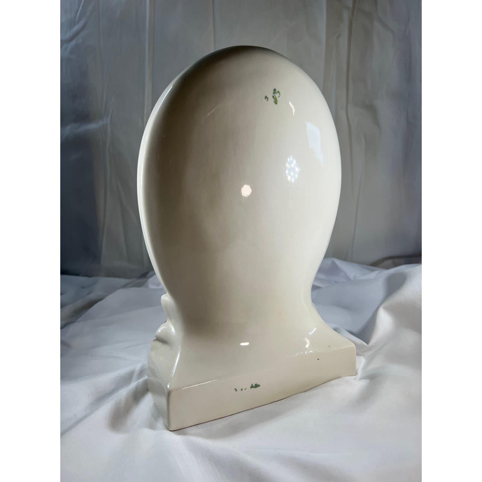 Gorgeous Virgin Mary Face Religious Concave Porcelain Statue Vintage Decor 7x12 - Thumbnail 13