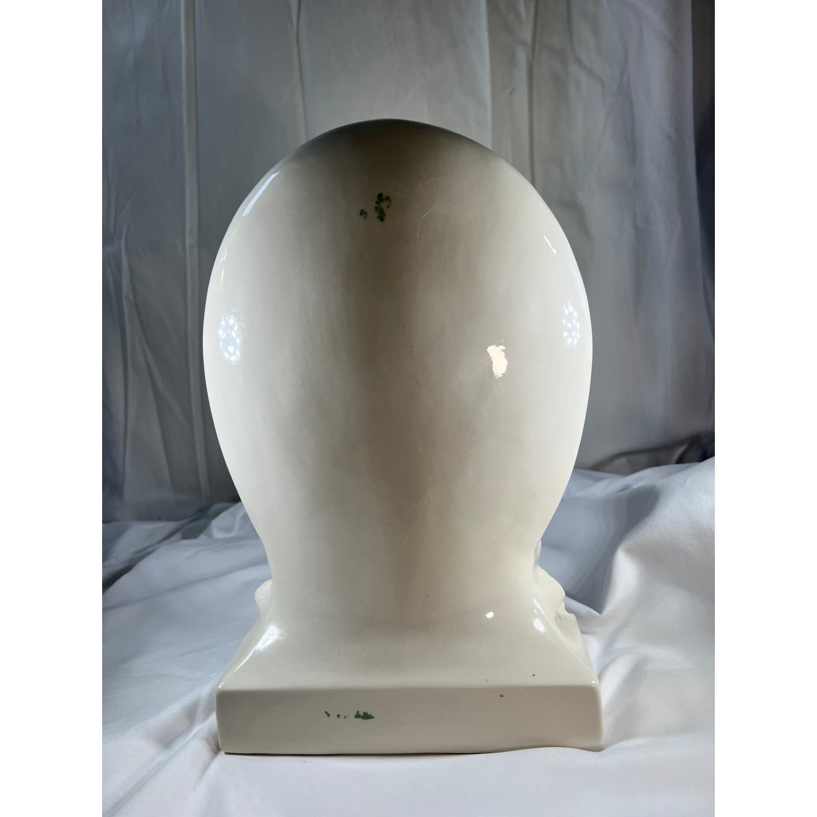 Gorgeous Virgin Mary Face Religious Concave Porcelain Statue Vintage Decor 7x12 - Thumbnail 17