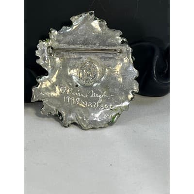 Brian N. Nagle Green Woman Limited Edition Brooch Pewter Nature Inspired Pagan - Thumbnail 11