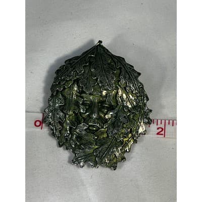 Brian Nagle Limited Edition Green Man Vintage Brooch Signed Numbered - Thumbnail 10