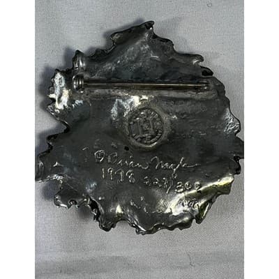 Brian N. Nagle Green Woman Limited Edition Brooch Pewter Nature Inspired Pagan - Thumbnail 13