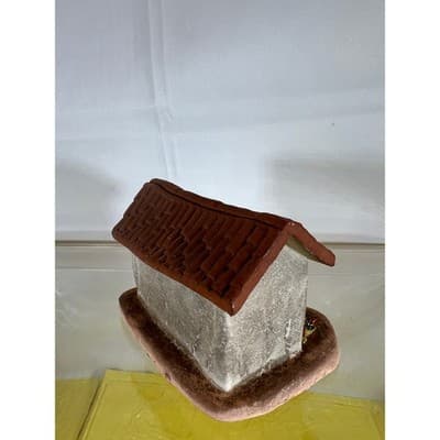 Rare Vintage Artist Handmade Cottage Village Pottery House Hand painted - Thumbnail 6