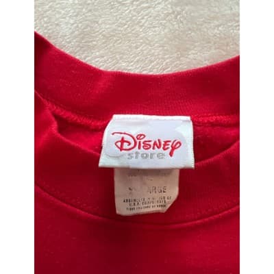 Disney Mickey Mouse Vintage 90s Casual Pullover Unisex Sweatshirt Red XXL - Thumbnail 3