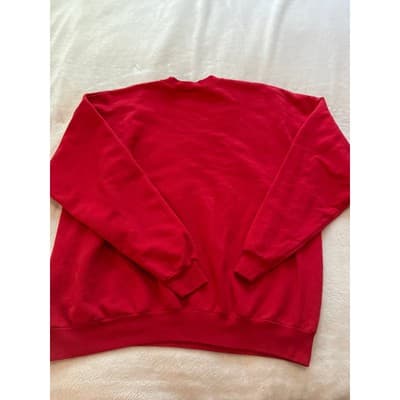 Disney Mickey Mouse Vintage 90s Casual Pullover Unisex Sweatshirt Red XXL - Thumbnail 11