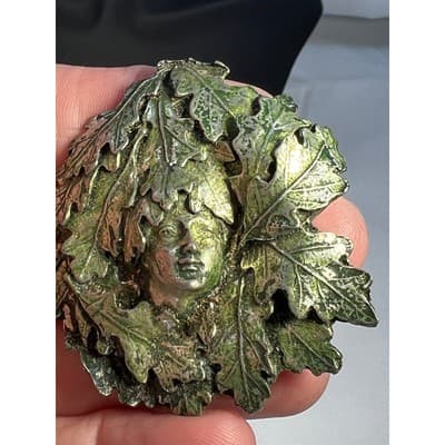 Brian N. Nagle Green Woman Limited Edition Brooch Pewter Nature Inspired Pagan - Thumbnail 9