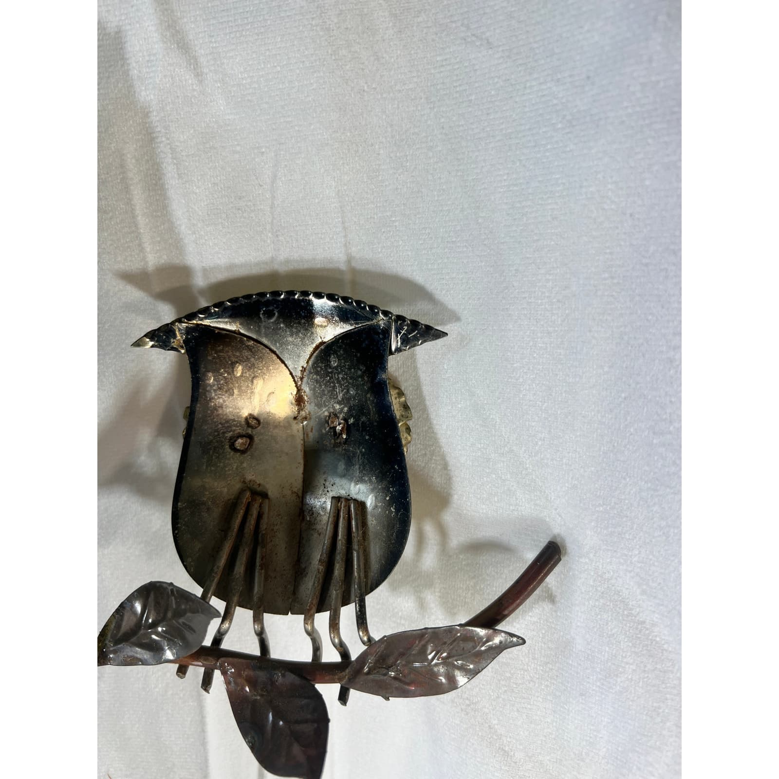 Metal Owl Wall Hanging Welcome To Our Home Vintage 70s 12"x24" Rustic Home Decor - Thumbnail 18