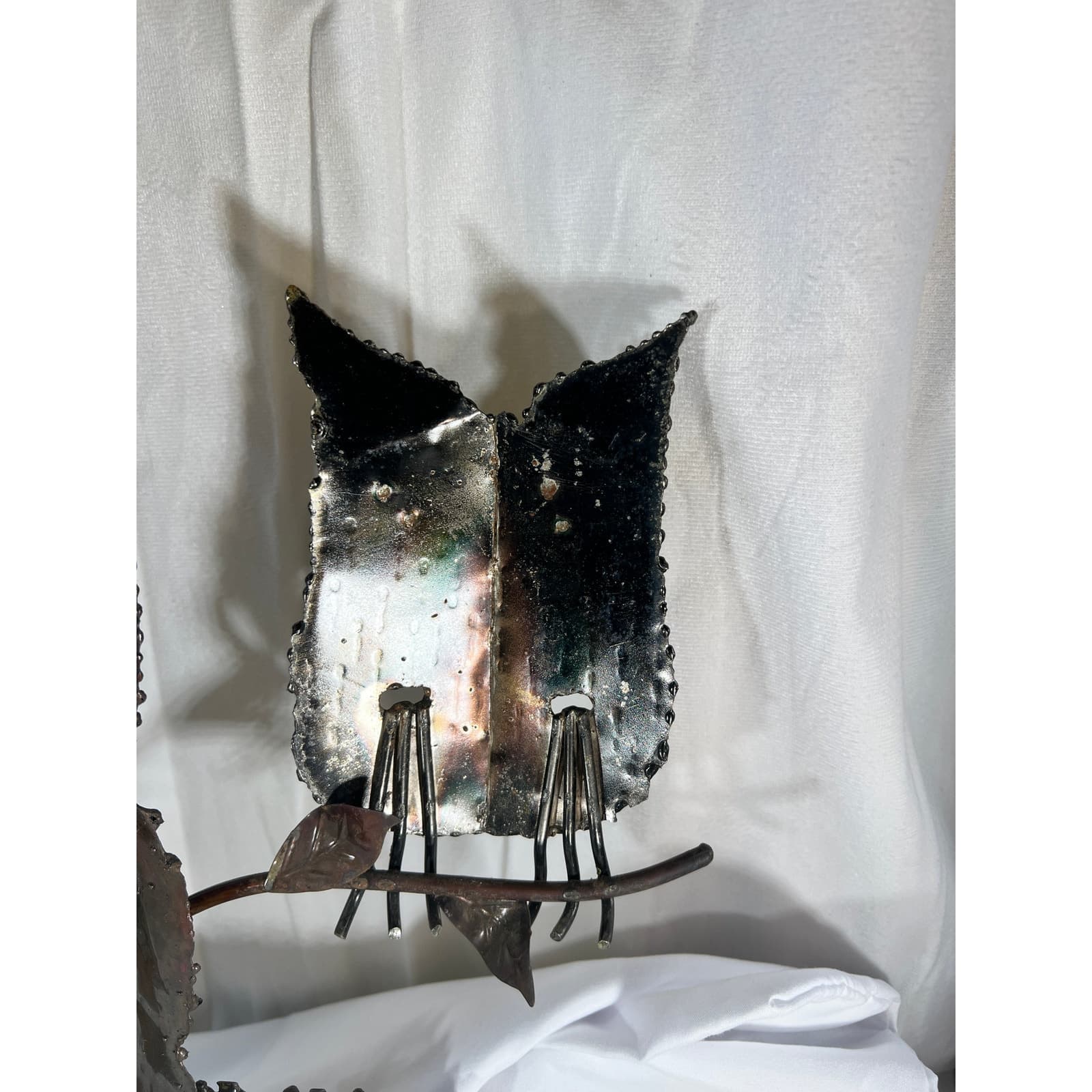Metal Owl Wall Hanging Welcome To Our Home Vintage 70s 12"x24" Rustic Home Decor - Thumbnail 15