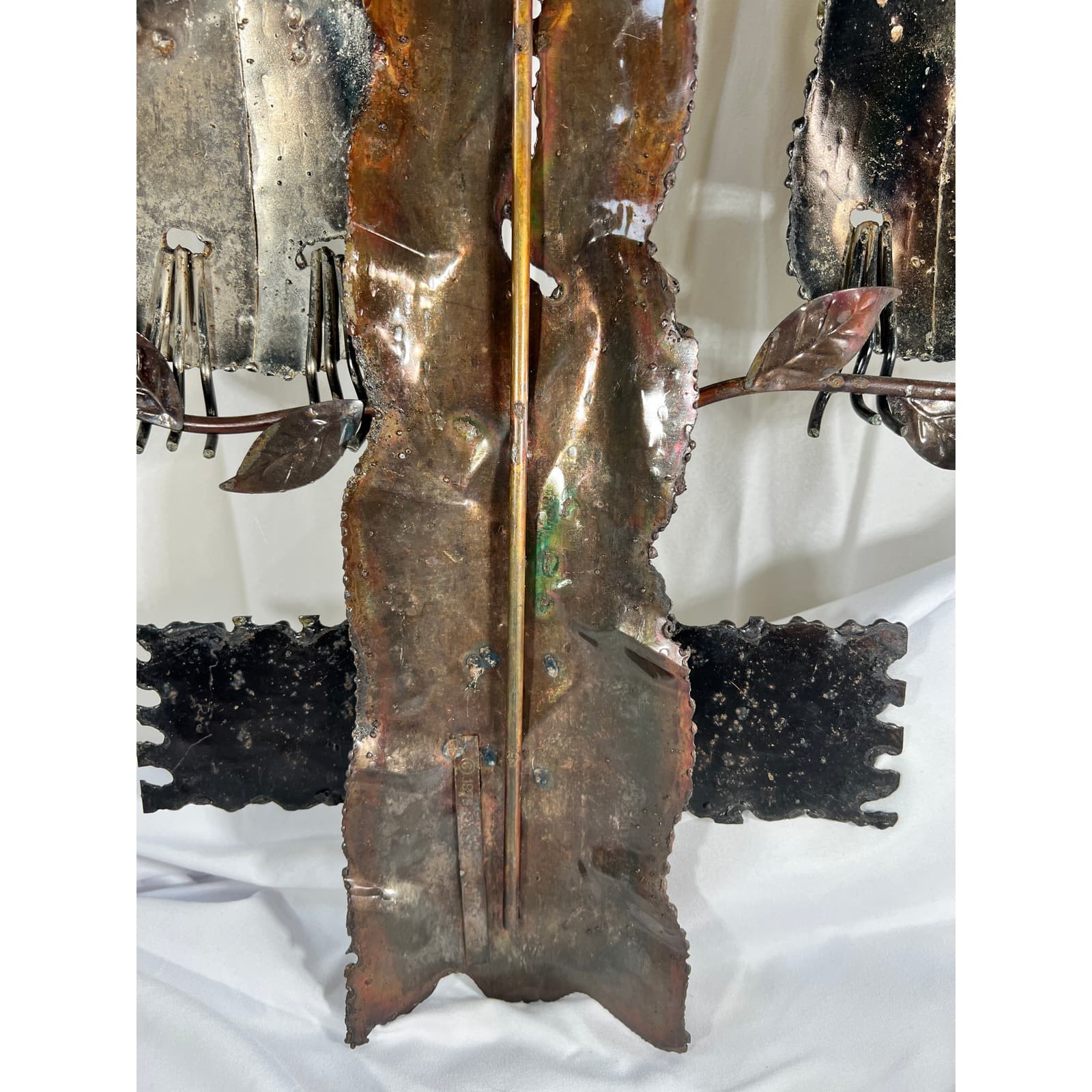 Metal Owl Wall Hanging Welcome To Our Home Vintage 70s 12"x24" Rustic Home Decor - Thumbnail 20