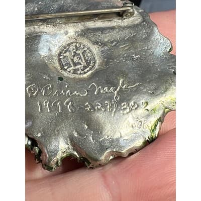 Brian N. Nagle Green Woman Limited Edition Brooch Pewter Nature Inspired Pagan - Thumbnail 24