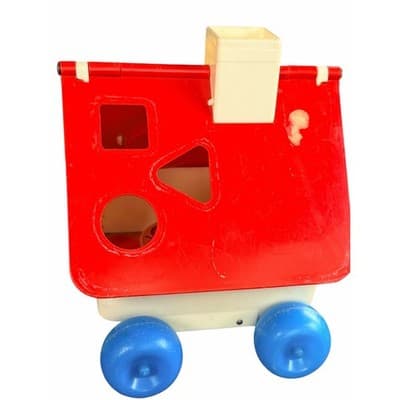 Vintage Fisher-Price Goldilocks and the 3 Bears Play House Pull Toy 1967 - Thumbnail 6