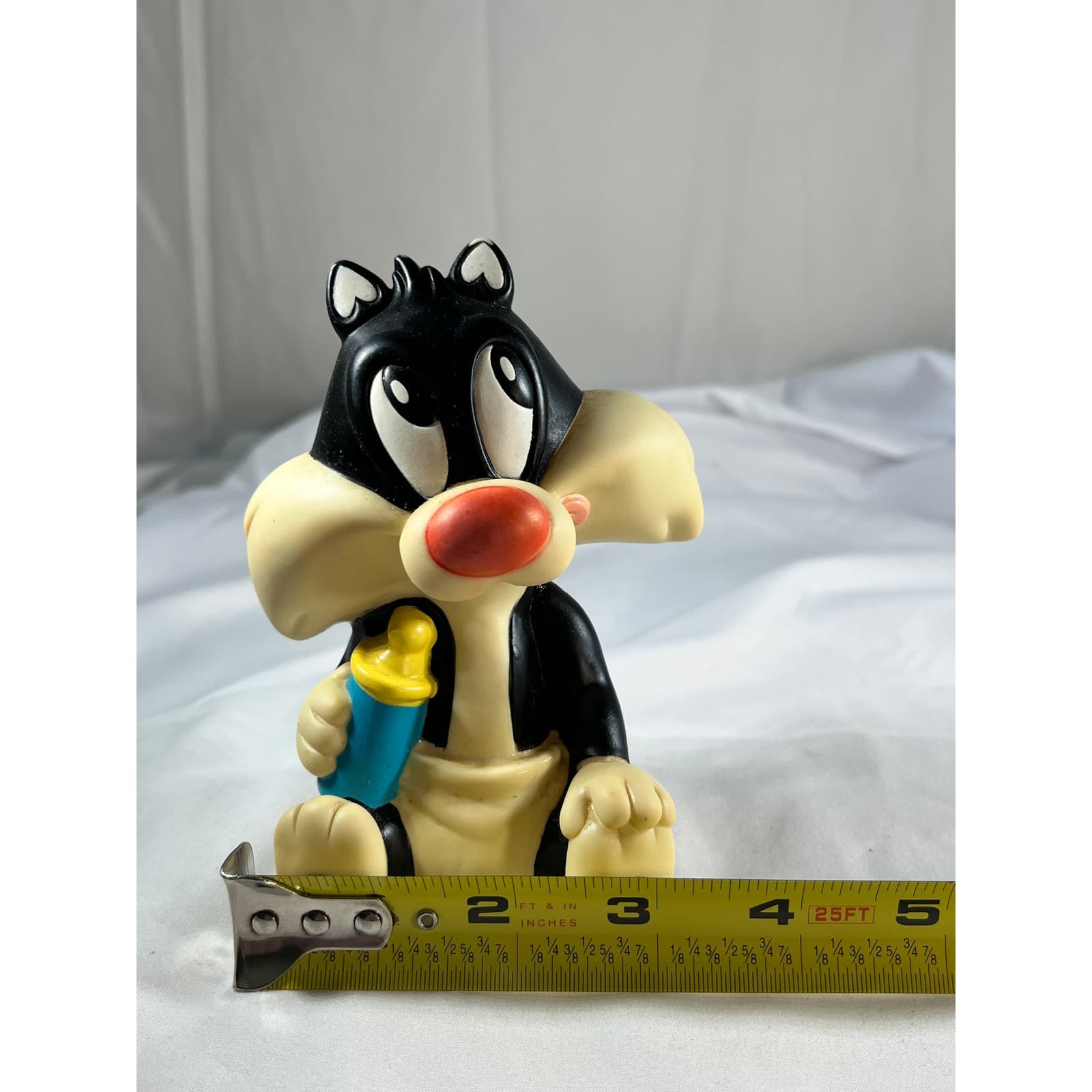 Baby Sylvester Squeaky Toy Vintage Tyco 1994 Looney Tunes 5" Collectible Gift - Thumbnail 6