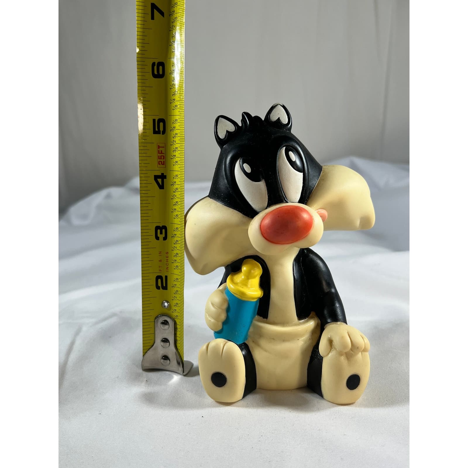 Baby Sylvester Squeaky Toy Vintage Tyco 1994 Looney Tunes 5" Collectible Gift - Thumbnail 5