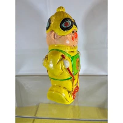 Rare Vintage Happy Sad Skier Ceramic Retro 60s 70s Figure Clown Bank - Thumbnail 5