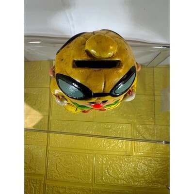 Rare Vintage Happy Sad Skier Ceramic Retro 60s 70s Figure Clown Bank - Thumbnail 7