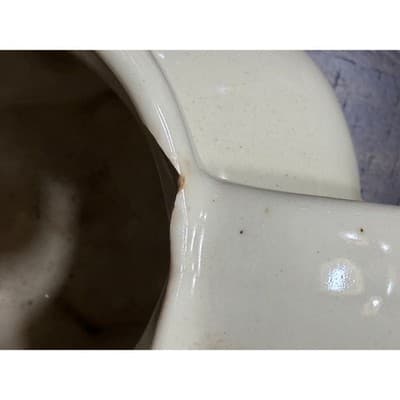 Smiley Vintage Shawnee Pig Pitcher 1950s USA Hand Painted Floral Design - Thumbnail 12