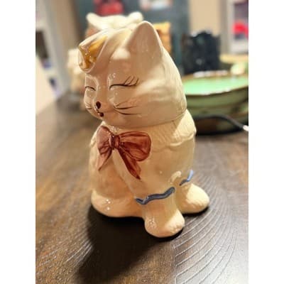 Shawnee Pottery Vintage Puss 'n Boots Ceramic Cat Cookie Jar USA - Thumbnail 7