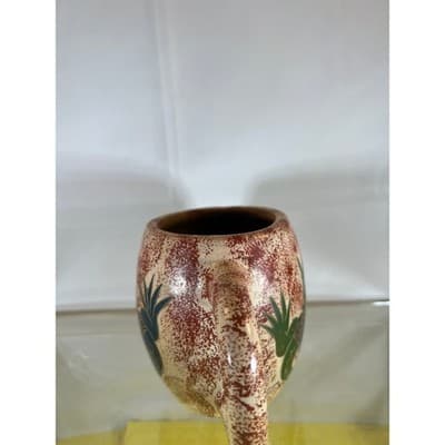 EUC Pottery MUG Iguana Carved Handcraft Vintage Ceramic Handcarved - Thumbnail 8