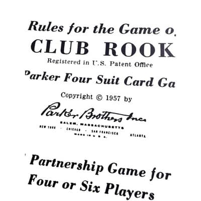 Vintage Rook Club Card Game Complete in Box w Instructions Extras 1957 - Thumbnail 4