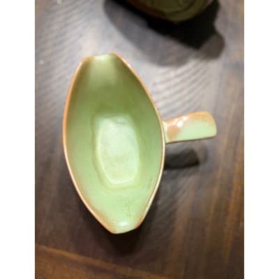 Frankoma GS Prairie Green Gravy Boat Double Sided Vintage Pottery - Thumbnail 12