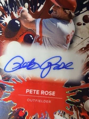 GRADE 10 2024 Wild Card Splat PETE ROSE AUTOGRAPH Baseball Card 1/1 MLB Rare - Thumbnail 6