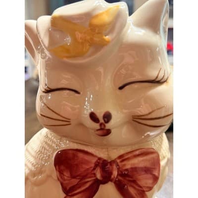 Shawnee Pottery Vintage Puss 'n Boots Ceramic Cat Cookie Jar USA - Thumbnail 8