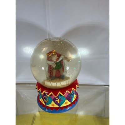 Vintage Disney Enesco Hunchback Notre Dame Quasimodo Jester Snow Globe Musical - Thumbnail 3