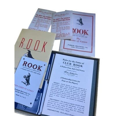 Vintage Rook Club Card Game Complete in Box w Instructions Extras 1957 - Thumbnail 2