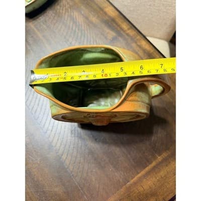 Vintage Frankoma Pottery Wagon Wheel Prairie Green Glaze Pitcher Large - Thumbnail 10
