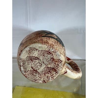 EUC Pottery MUG Iguana Carved Handcraft Vintage Ceramic Handcarved - Thumbnail 10