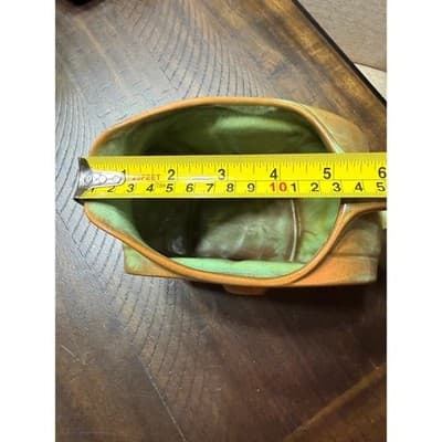 Vintage Frankoma Pottery Wagon Wheel Prairie Green Glaze Pitcher Large - Thumbnail 9