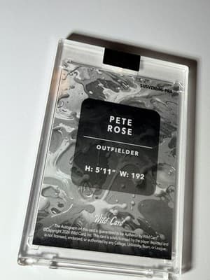 GRADE 10 2024 Wild Card Splat PETE ROSE AUTOGRAPH Baseball Card 1/1 MLB Rare - Thumbnail 14