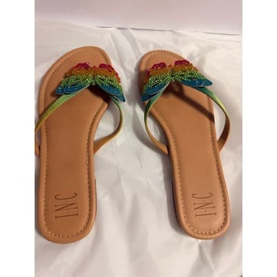 I.N.C. International Concepts Women's Marsha Butterfly Flip-Flop Sandals 8M - Thumbnail 2