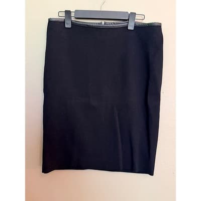 Calvin Klein Women's Pencil Knee Length Straight Career Skirt Black L - Thumbnail 7