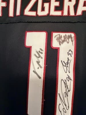 Larry Fitzgerald Multiple Players Team Autographed Arizona Cardinals Jersey #11 - Thumbnail 3
