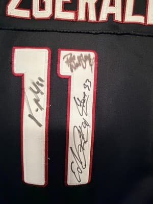Larry Fitzgerald Multiple Players Team Autographed Arizona Cardinals Jersey #11 - Thumbnail 4