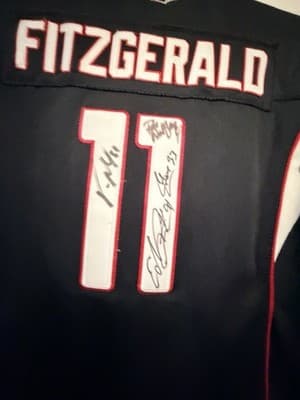 Larry Fitzgerald Multiple Players Team Autographed Arizona Cardinals Jersey #11 - Thumbnail 9