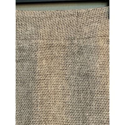Calvin Klein Women's Tweed Straight & Pencil Back Slit Mini Skirt Beige M - Thumbnail 5