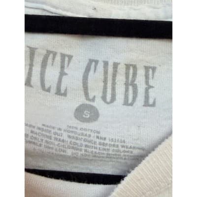 ICE CUBE Men's Crew Neck Pull On Short Sleeve Graphic Print T Shirt White S - Thumbnail 8