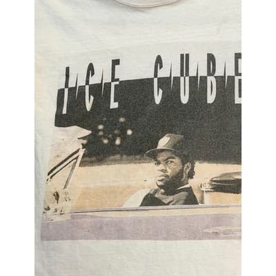 ICE CUBE Men's Crew Neck Pull On Short Sleeve Graphic Print T Shirt White S - Thumbnail 6