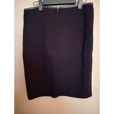 Calvin Klein Women's Pencil Knee Length Straight Career Skirt Black L - Thumbnail 8