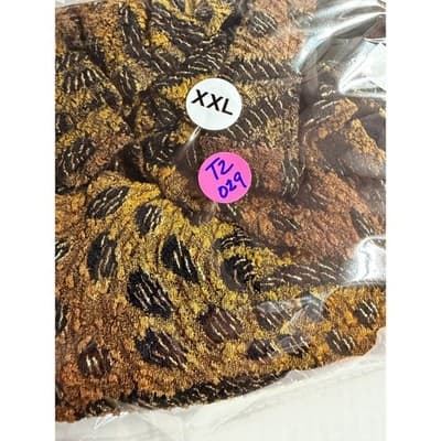 Soft Works Women’s Dress Animal Print Long Sleeve Top Brown XXL V-neck Blouse - Thumbnail 12